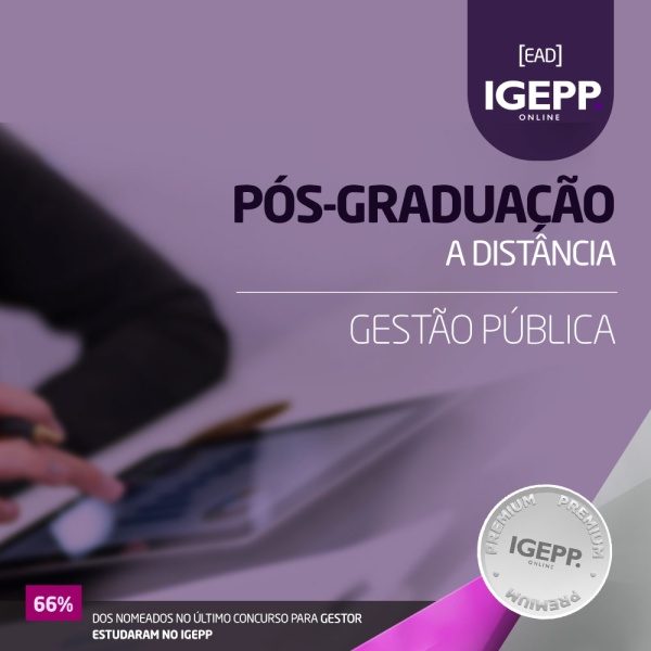 Pós Graduação a Distância EAD em Gestão Pública